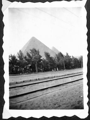 the pyramids taken while passing through Cairo