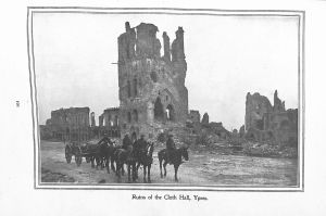 Page 101: Ruins of the Cloth Hall, Ypres.