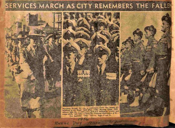 1956 ANZAC Day, Perth, WA