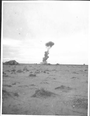 a mine exploding