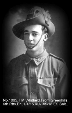 WHITFIELD, Irwin Munro - 1065