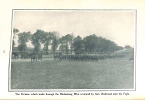 Page 74: The Division which broke through the Hindenburg wire reviewed by General Birdwood after the fight.