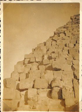 close up of the pyramid