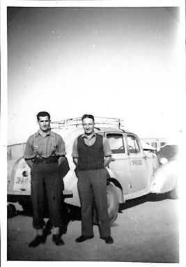 Chook Farrell and myself at Port Suez