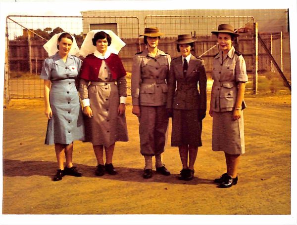 1967 Fashion parade of nursing uniforms throughout the eras.