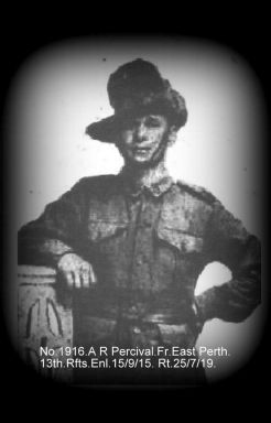 PERCIVAL, Arthur Richard - 1916