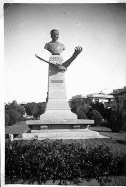 statue in a public garden in Heliopolis