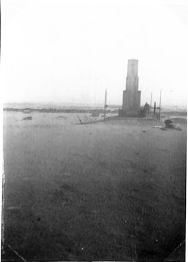 memorial under construction at Tobruk Cemetery