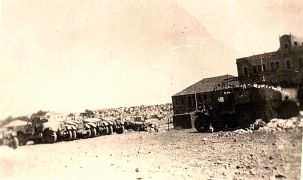 1500 cwt Morris trucks at MP Barracks in Jerusalem 1940