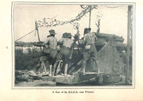 Page 23: A gun of the R.A.G.A. near Fricourt.