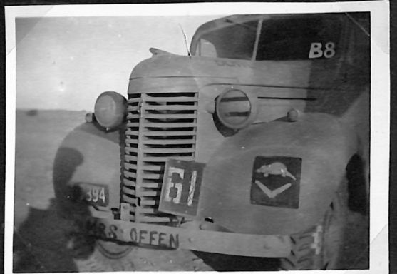 My truck and I both had something in common. We both went into action together for the first time in Tobruk.