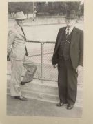 John with his father, William.