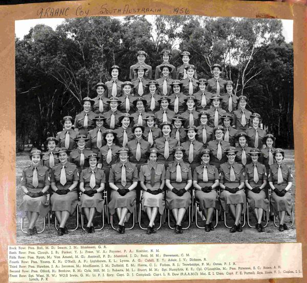 1956 9 RAANC Company, South Australia