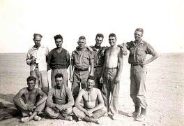 Allan Harrison on extreme right; Western Desert 1939