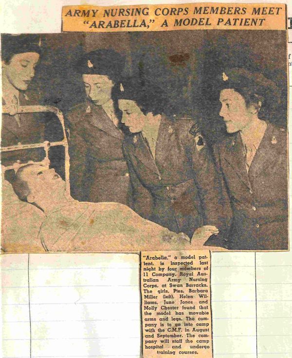 Barbara Miller, Helen Williams, June Jones, Molly Chester