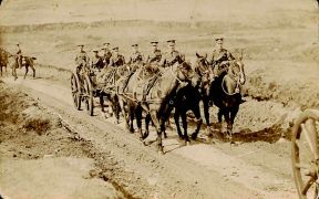 Henry is 3rd from the left; taken at the training ground near Folkestone in April 1908