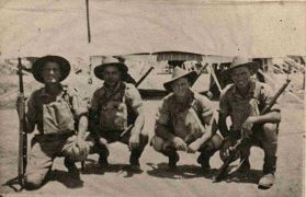 2/11th at Gaza Ridge 1940 -Given to me by Don & Joe. Oflag IIIC Hohenfals 20 Apr 1943