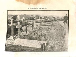 Graves of Australians at Flers.