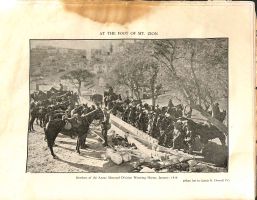 Members of the Anzac Mounted Division watering horses, January, 1918