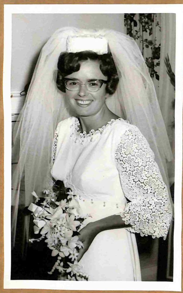 1968 Lt Ann Jacka on her wedding day 1 March 1968