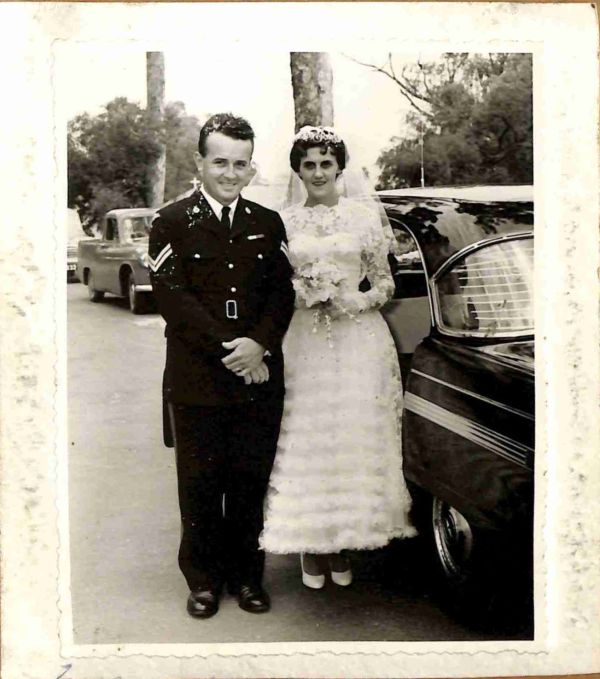 1958 Cpl Jackson RAAMC 1SAS married Pte Murphy RAANC 5CH at Campbell Barracks C/F Chapel