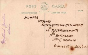 John Mathieson HELLMRICH #4528 11th Infantry Battalion