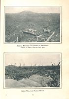 Page 25: 1. Pozieres windmill: the summit of the Somme. Captured on August 4 after two heavy fights. 2. Centre Way, near Pozieres Church