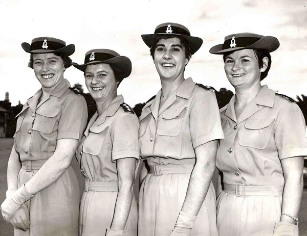 1967 Four Army nursing sisters leave Sydney on Friday morning (May 5) for Vietnam. The sisters, all members of the Royal Australian Army Nursing Corps, will serve in Vietnam for 12 months with the 8th Field Ambulance at Vung Tau. They are the first Australian servicewomen to serve in Vietnam. Pictured are (from left to right): Lieutenant M F Ahern, stationed at 2nd Camp Hospital, Ingleburn NSW, (formerly of Leeton, NSW), Captain A M Pittendreigh, now stationed at 3rd Casualty Clearing Station Brisbane, (formerly of Manjimup, WA), Lieutenant T E Roche, stationed at 8th Camp Hospital Singleton NSW, (formerly of Goulburn, NSW), and Lieutenant C A Mealy, stationed at 7th Camp Hospital Kapooka, NSW (formerly of Port Augusta, SA). The sisters told the press at an interview that they were very excited about going to Vietnam. Captain Pittendreigh said that nursing the sick and wounded in Vietnam was a challenge to members of her Corps. The Minister for the Army, Mr Malcolm Fraser, said that the Australian Army nurses had played a significant part in tending the sick and wounded in every conflict in which Australia had been involved since the Boer War. "Their presence in Vietnam would provide additional skilled medical personnel and would assist in the rapid recovery of injured soldiers." he said.