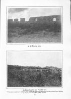 Page 17: 1. In the peaceful line. 2. No-man's land in the Peaceful Line. It was across exactly such a spot, but wider, that the Australians charged when first they entered heavy fighting in France before Fromelles, on July 19, 1916.