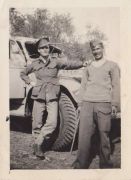 Harold with an Indian soldier, 10 Feb 1942