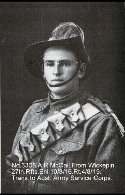 McCALL, Archibald Robert - 3305