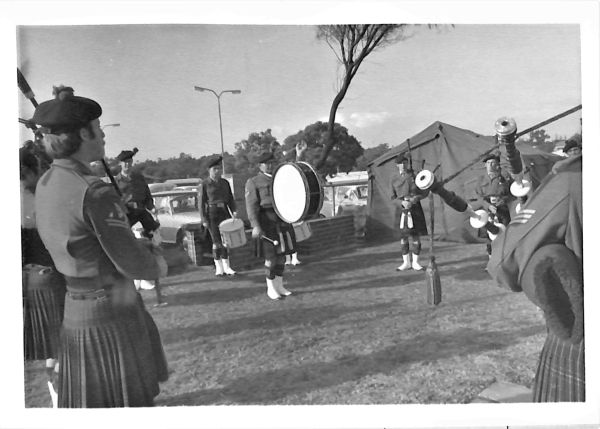 RAANC 70th Birthday Celebrations, W Comd pipe band