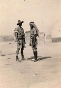 Harry and Arab camel patrol - Beersheba 12 Aug 1940