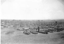 view of the cemetery in Tobruk