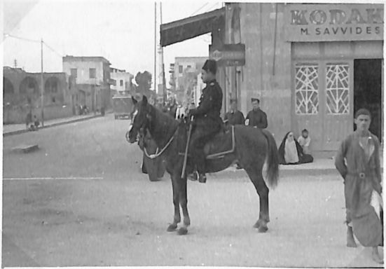 Palestinian mounted policeman