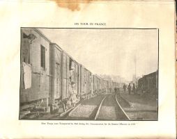 How troops were transported by rail during the concentration for the Somme Offensive in 1916.