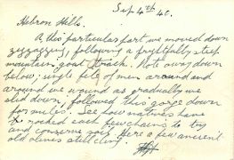 File of men in Hebron Hills 4 Sep 1940