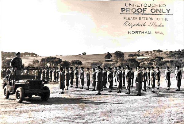 1954 September Camp, Maj Gen Bierwirth inspects the Company