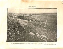 The 3rd Light Horse Brigade returning to rest after having been in action at Khurbetha-ibn-Harith, in January, 1918.