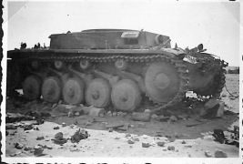 a German tank that didn't return, taken in Tobruk