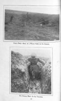 Page 44: 1. Fritz's Folly: scene of a winter fight on the Somme. 2. The Somme mud: in the trenches.