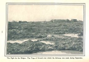 Page 122: The fight for the ridges: the type of ground over which the advance was made during September.