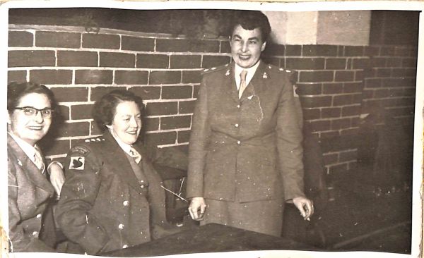 Captain Patricia Wellman-Marsh, Captain F Tupper, Lieut Patricia McKissock Adj