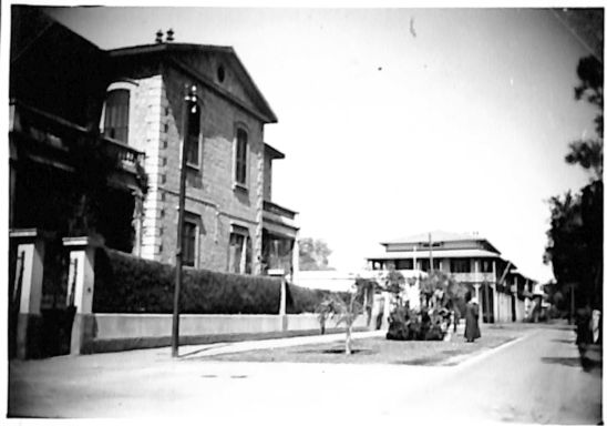 a street along the Suez Canal