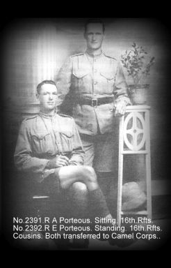 PORTEOUS, Roy Albert - 2391 & PORTEOUS, Roy Edgar - 2392
