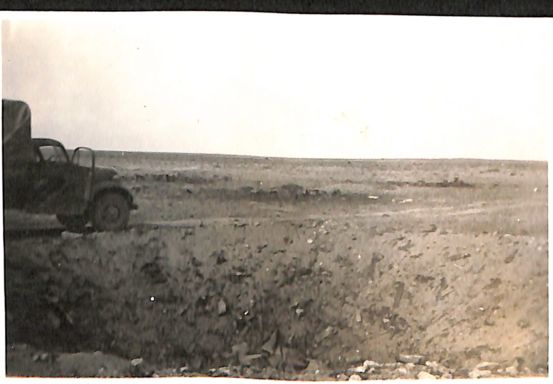 bomb crater